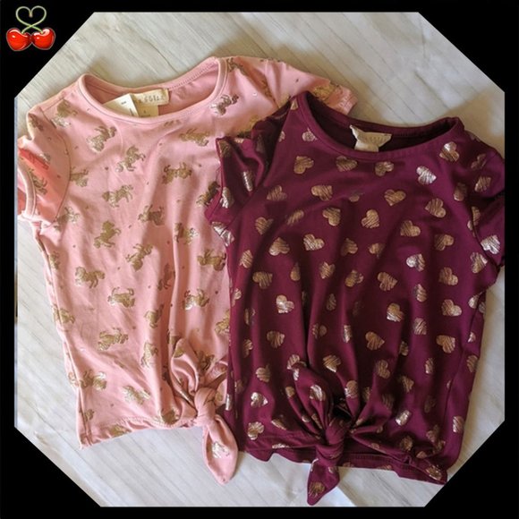 Emma & Elsa Other - Bundle of Two Front Tie Tops😍
